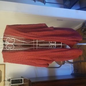 Beautiful rust open front cardigan sweater NWT Size 3X